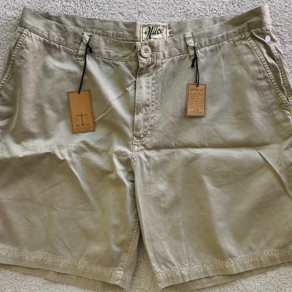 Nuco Men's Garment Dyed Khaki Shorts